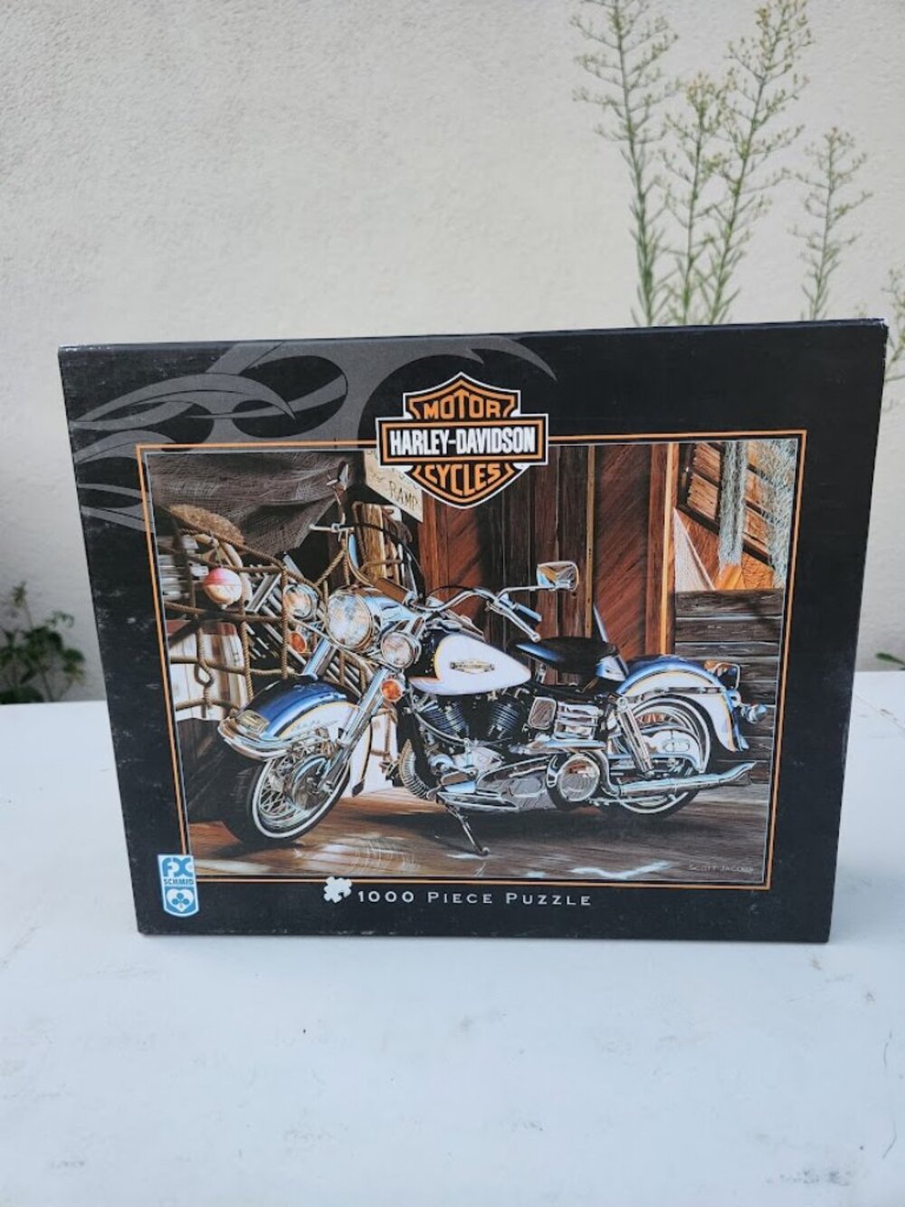 Harley-Davidson Motorcycle 1000 Piece Jigsaw Puzzle Harley Davidson FX Schmid Ca